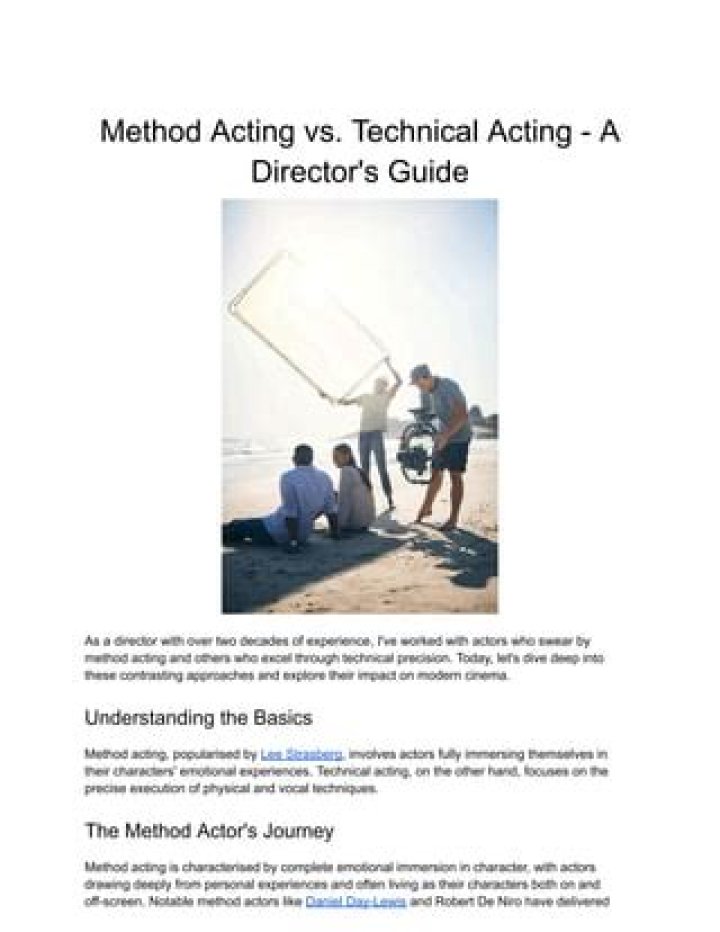 A Journey Into Acting, Directing, And More