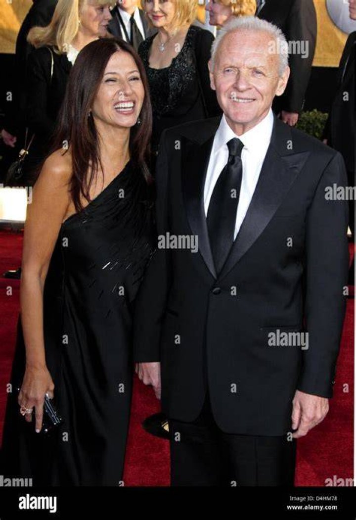 Anthony Hopkins and his wife Jennifer attend the BAFTA awards in London
