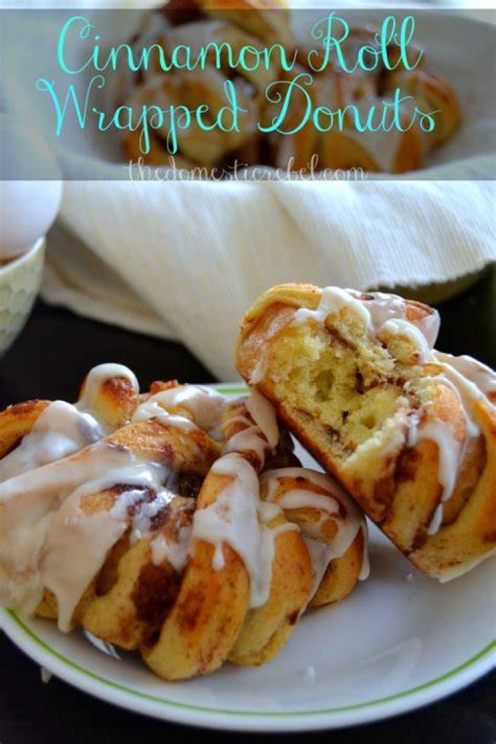 Cinnamon Roll Wrapped Donuts The Domestic Rebel