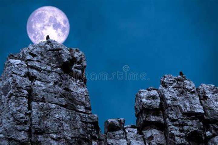cliff over moon photo Free Moon Image on Unsplash