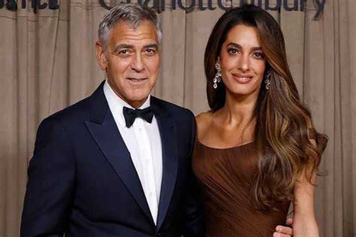 Clooney, Wife Amal and Kids Make Rare Appearance Photos