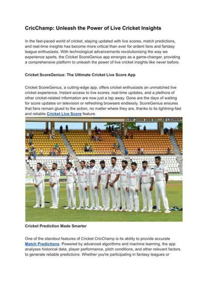 Discoveries And Insights For Cricket Enthusiasts