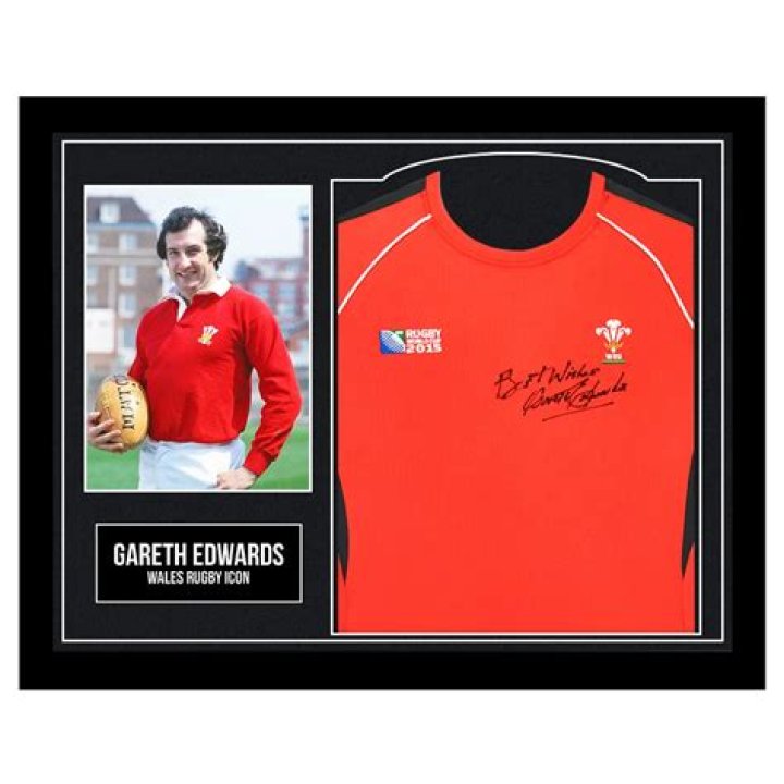 Gareth Edwards Signed Rugby Shirt CharityStars