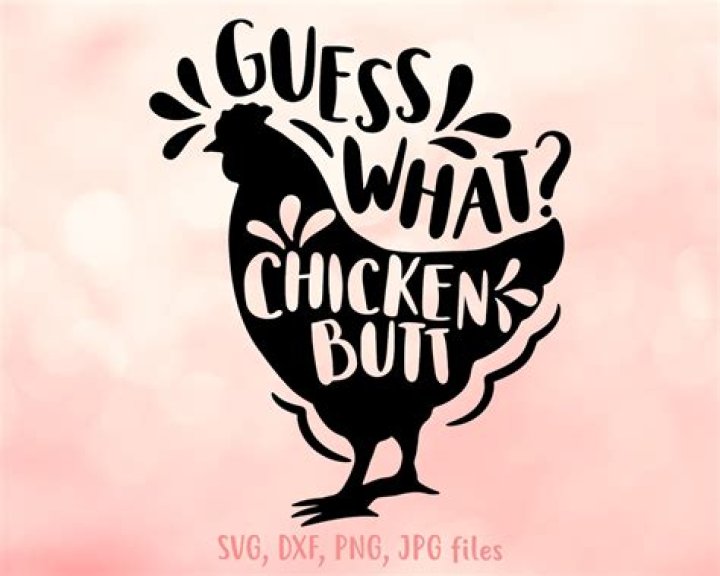 Guess What Chicken Butt SVG ChickenSVG chicken funny svg Etsy