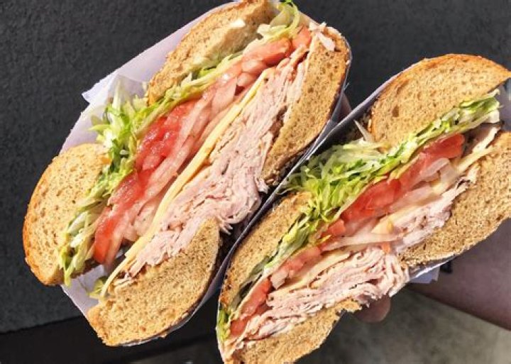 Honey Turkey Sandwich on a Cinnamon Raisin Bagel Yelp