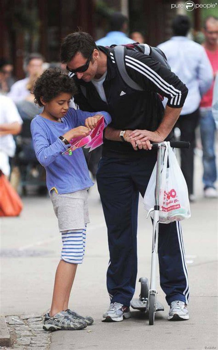 Hugh Jackman et son fils Oscar Maximilian Jackman Actores, Actrices