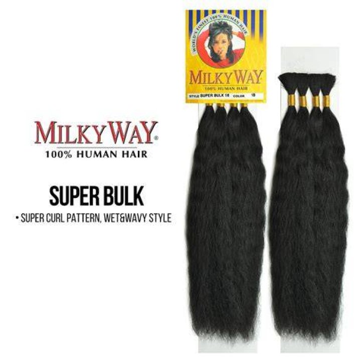 MilkyWay Human Hair Wet & Wavy Super Bulk Braiding Hair Human