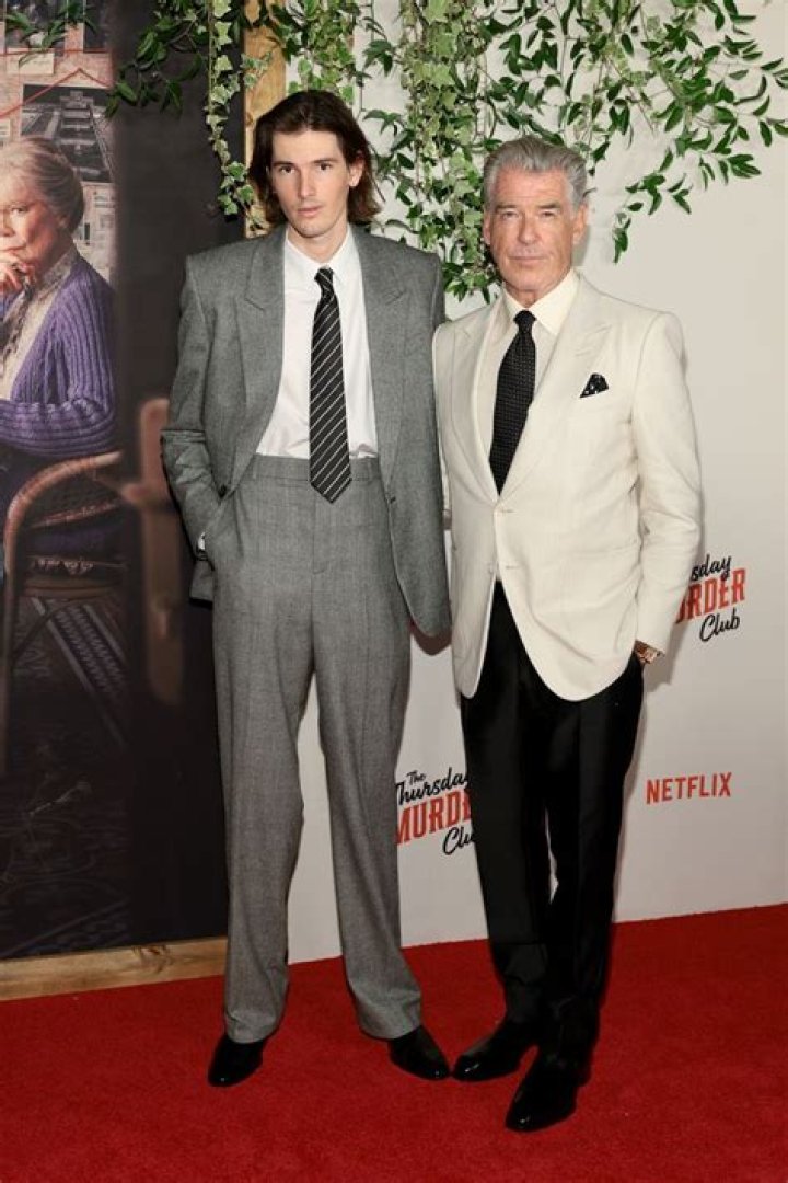 Pierce Brosnan&rsquo;s Model Son Dylan Towers Over The James Bond Star At LA Premiere Of Once Upon A