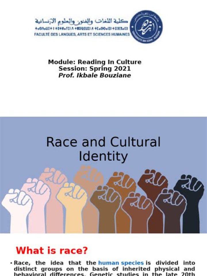 Race, Culture, And Identity Explored