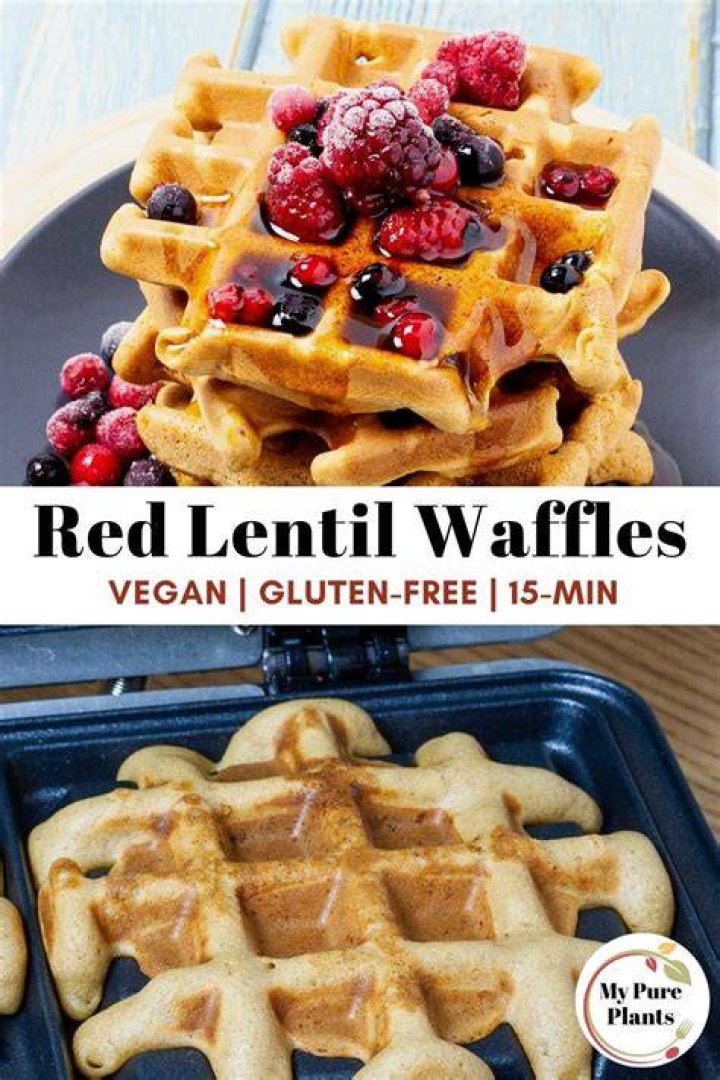 Red Lentil Waffles