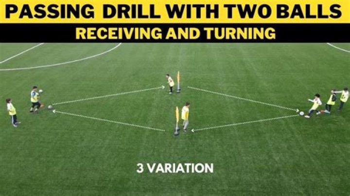 Soccer drills for Passing AWARENESS 1st touch Quick Feet & Timing