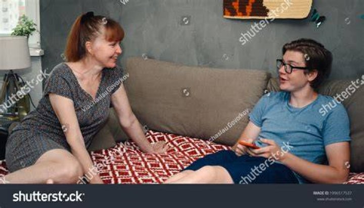 Son with his mom stock photo. Image of family, summer 46045372