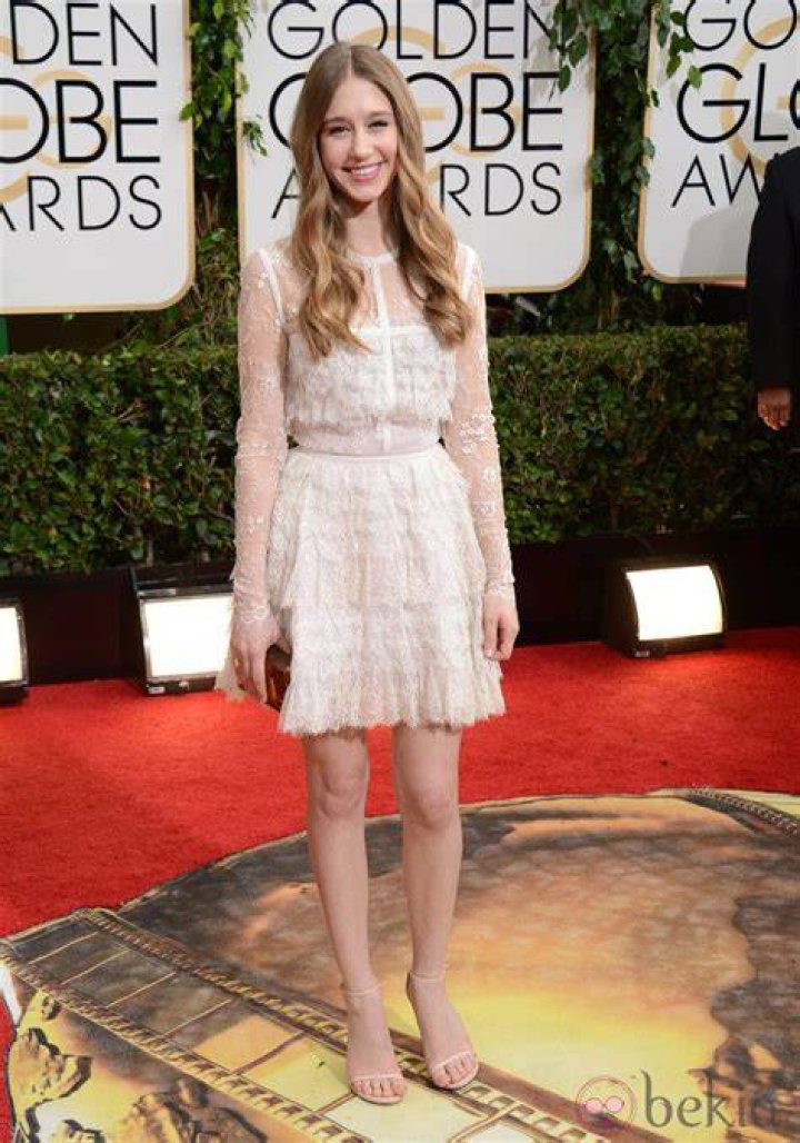 Tessa Farmiga en la alfombra roja de los Globos de Oro 2012 Alfombra
