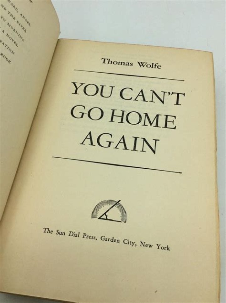 Thomas Wolfe You Can&rsquo;t Go Home Again Francis DiClemente