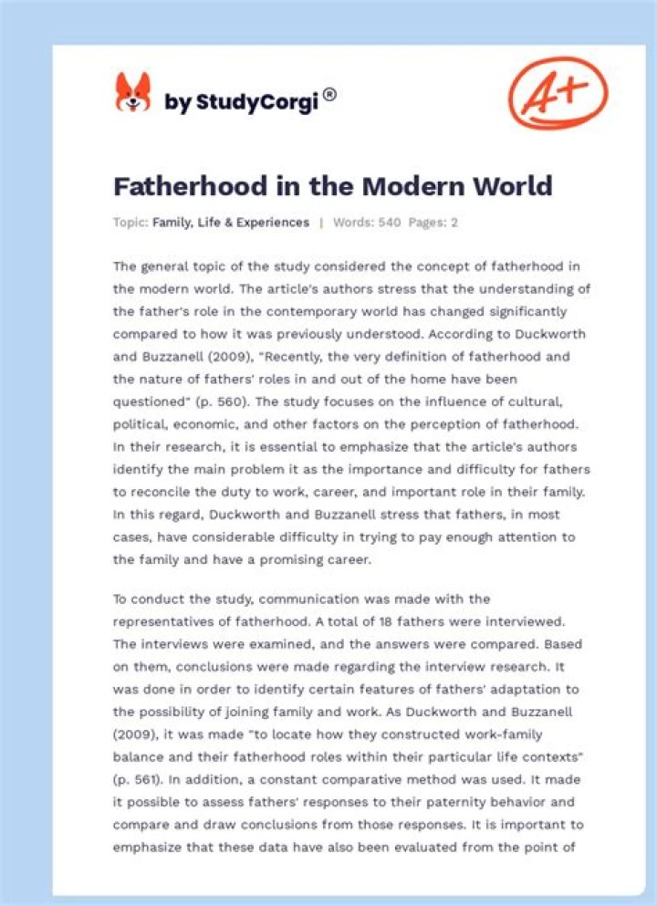 Uncovering A World Of Fatherhood