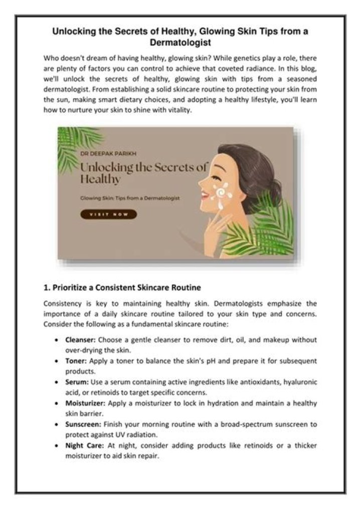 Unlocking The Secrets Of Healthy Skin